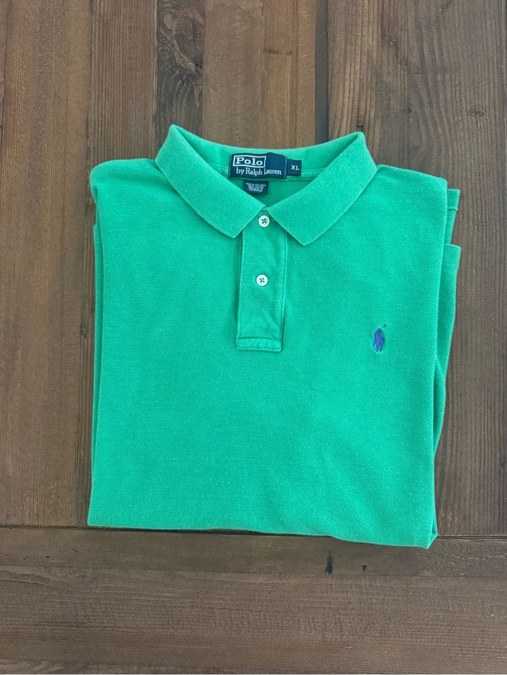 Polo by Ralph Lauren Green Polo Shirt with Purple Pony